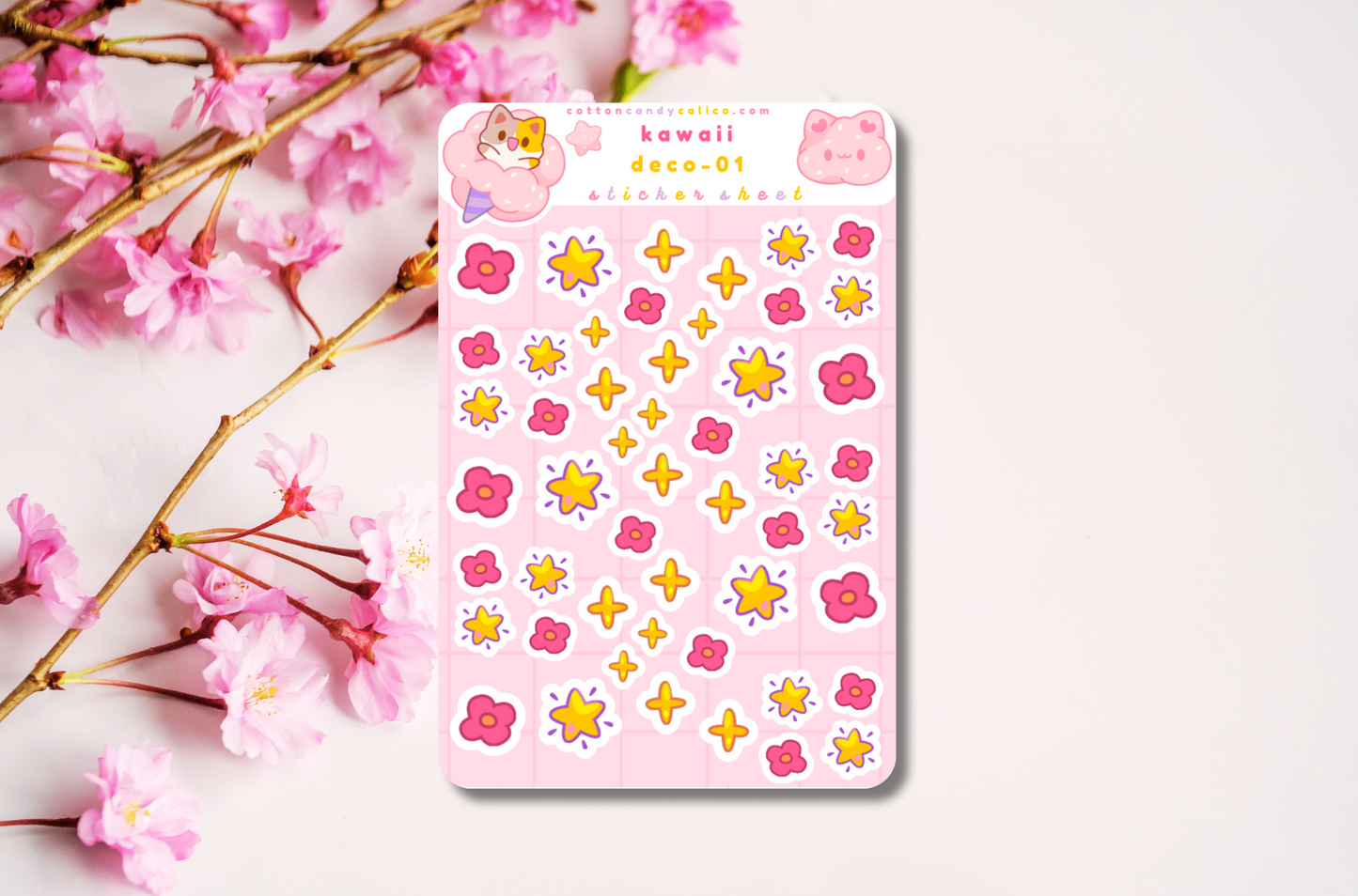 Kawaii Deco 01 Sticker Sheet