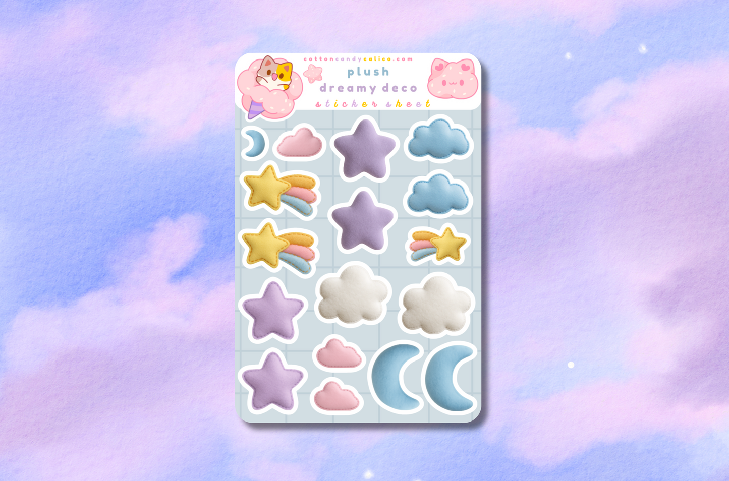 Plush Dreamy Deco Sticker Sheet