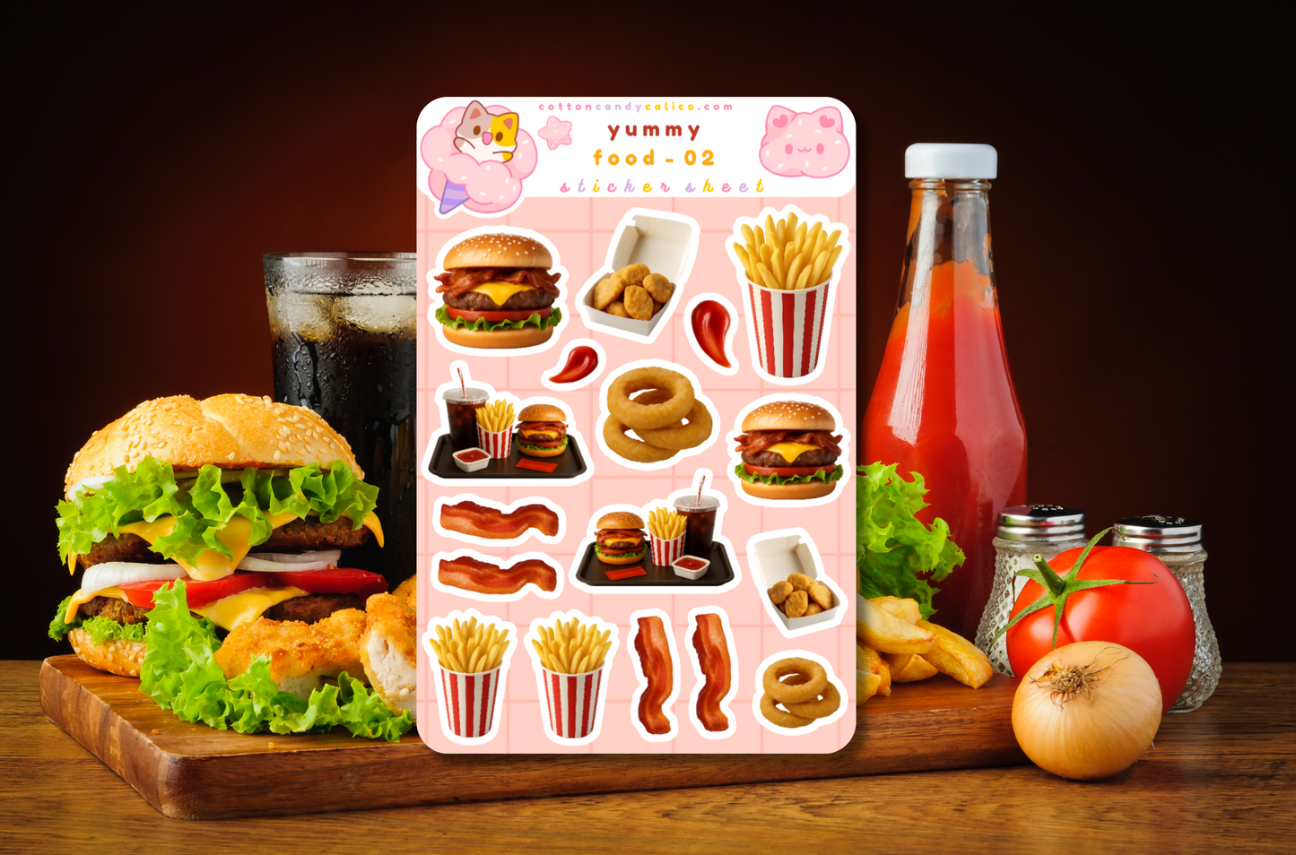 Yummy Food 02 Sticker Sheet