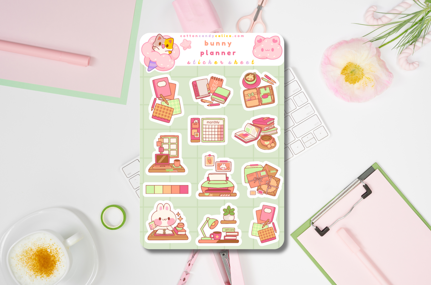 Bunny Planner Sticker Sheet