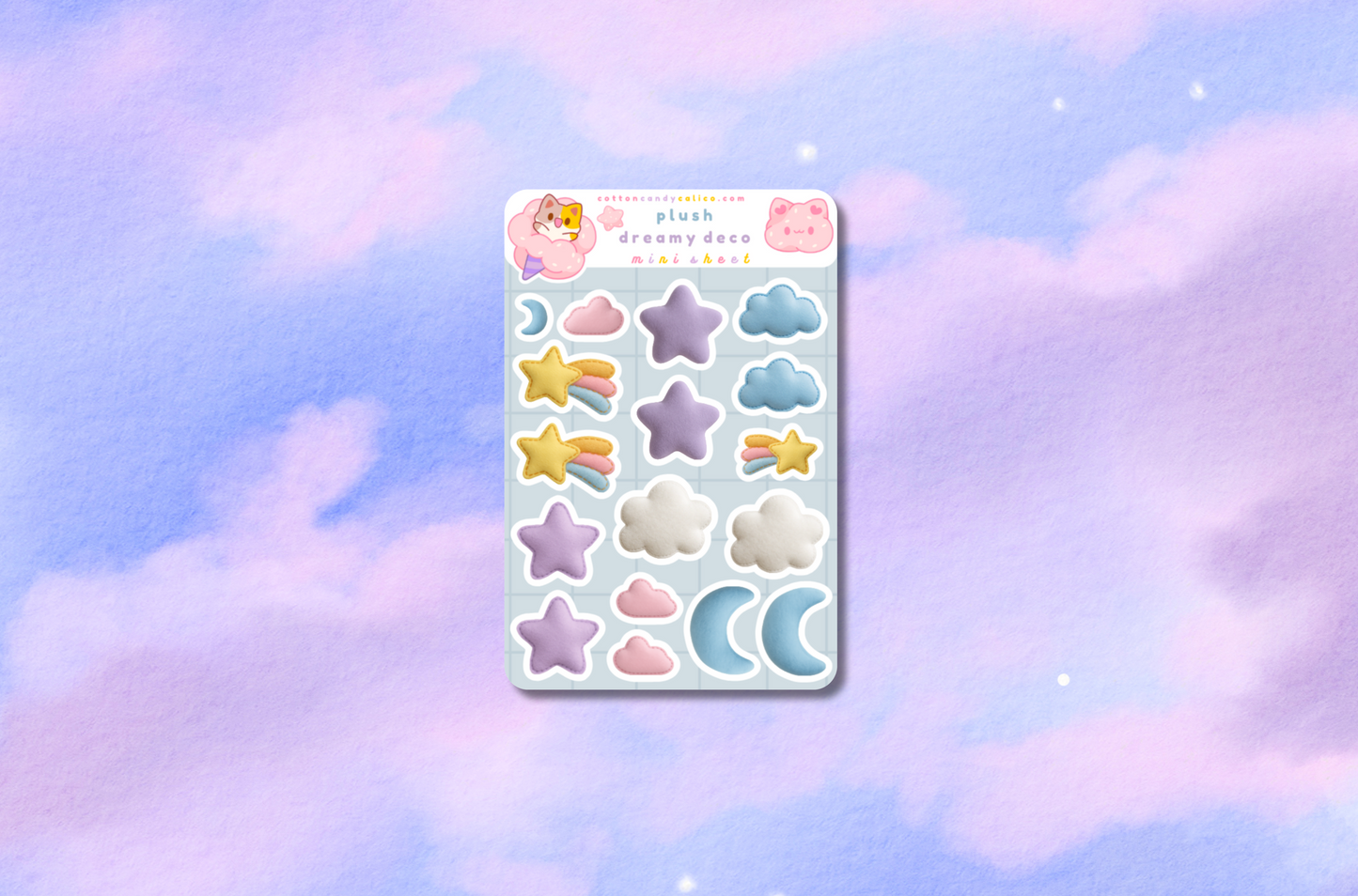Plush Dreamy Deco Mini Sticker Sheet