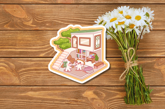 A Home For Hello Sticker