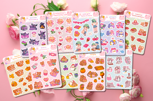 Valentine's Day Theme Bundle (10 Sticker Sheets)