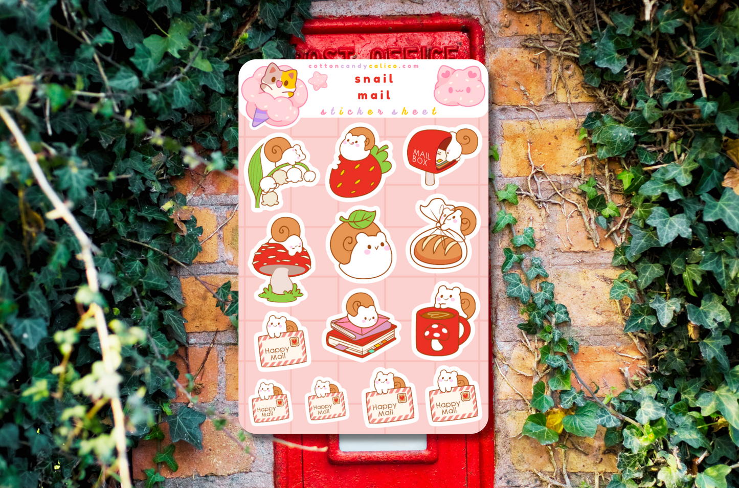 Snail Mail Sticker Sheet