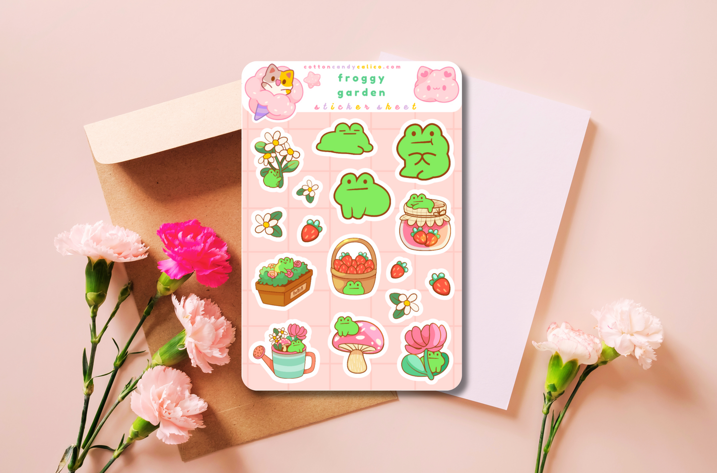 Froggy Garden Sticker Sheet