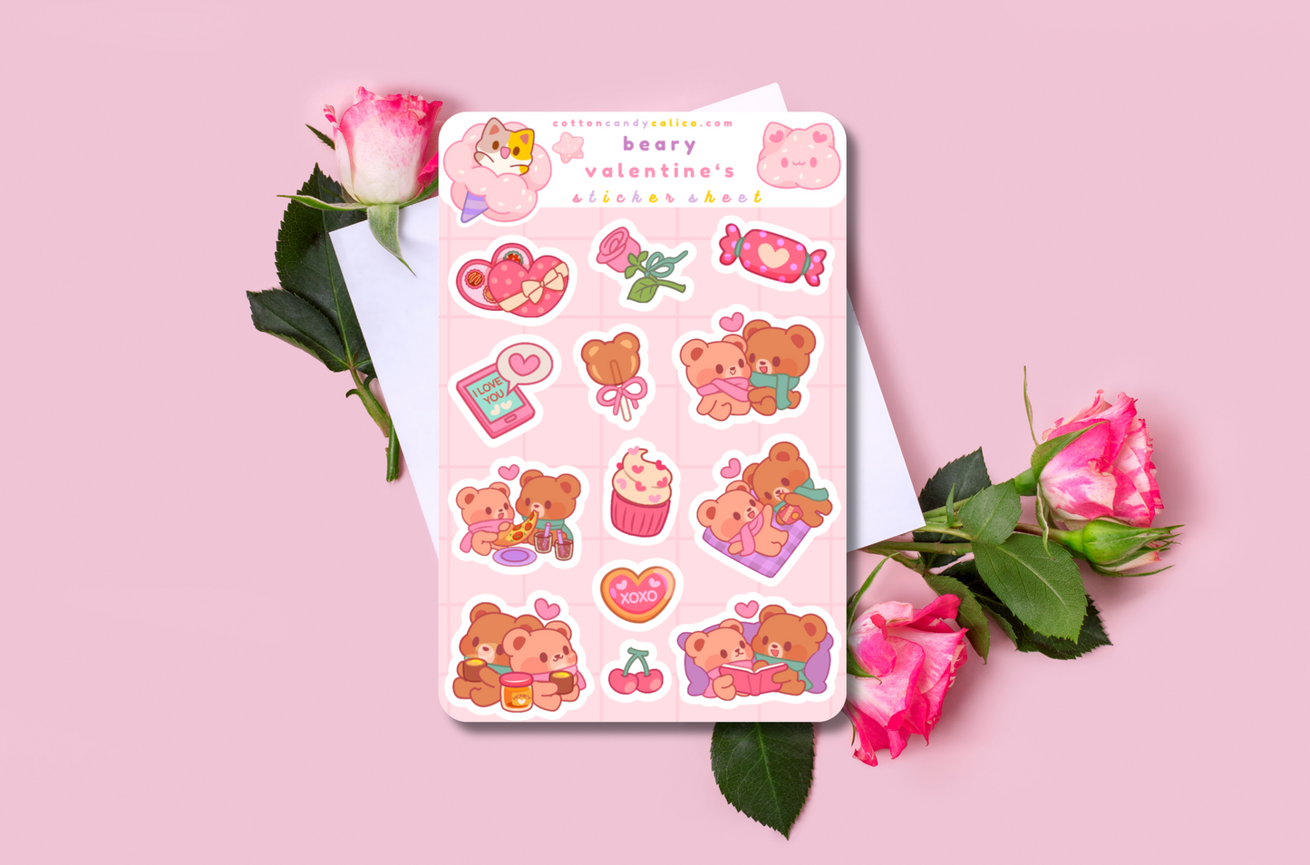 Beary Valentine's Sticker Sheet