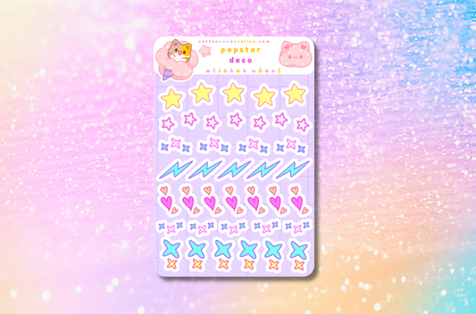 Popstar Deco Sticker Sheet