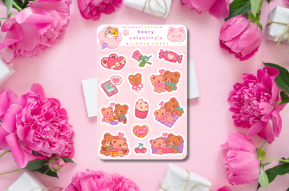 Beary Valentine's Sticker Sheet