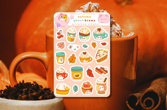 Autumn Ghost Brews Sticker Sheet