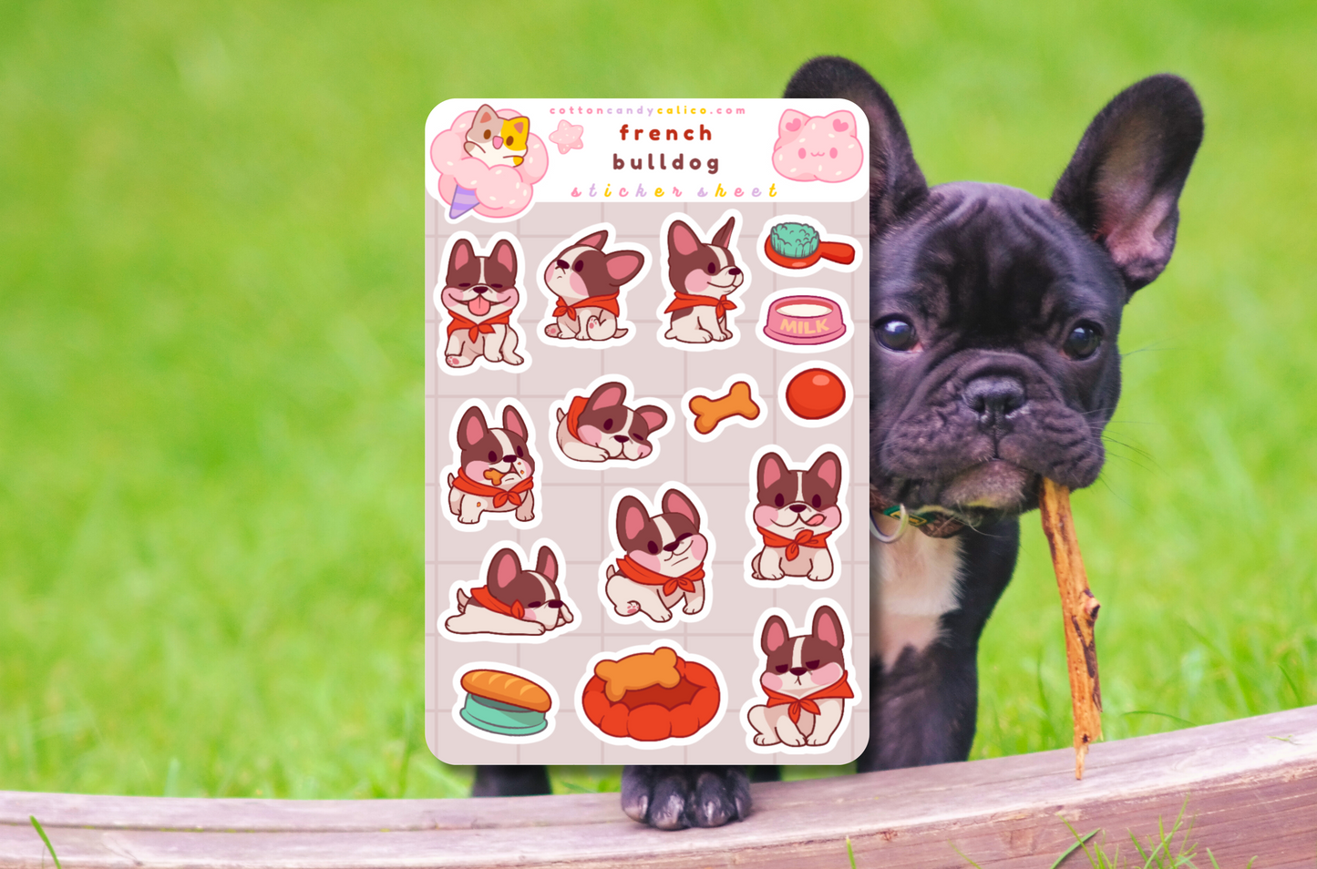 French Bulldog Sticker Sheet