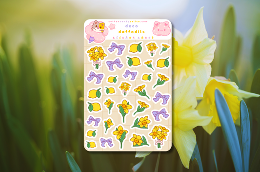 Deco Daffodils Sticker Sheet
