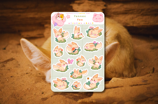 Fennec Fox Sticker Sheet