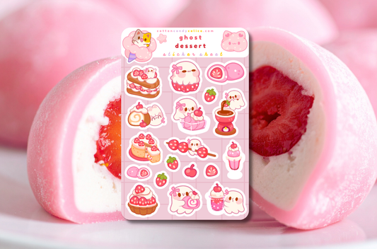 Ghost Dessert Sticker Sheet