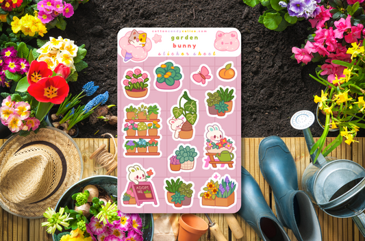 Garden Bunny Sticker Sheet