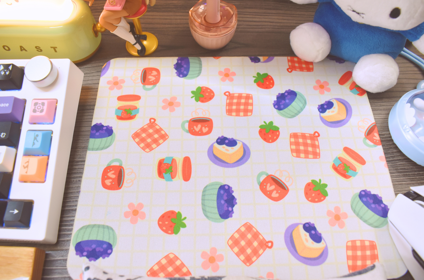 Blueberry Cream Cottage Kitchen Mouse Pad