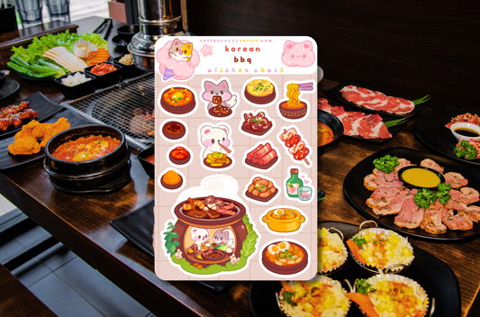 Korean BBQ Sticker Sheet