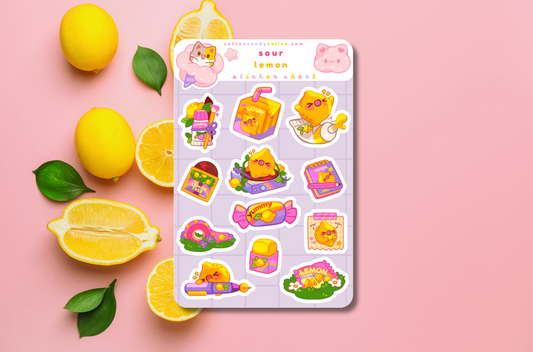 Sour Lemon Sticker Sheet