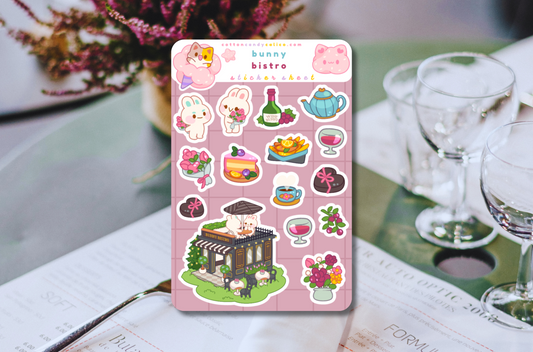 Bunny Bistro Sticker Sheet