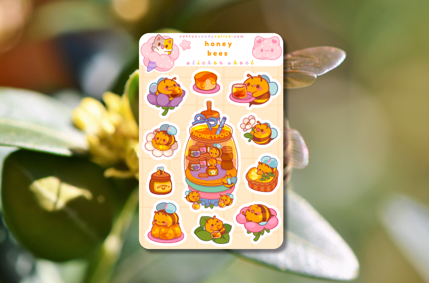 Honey Bees Sticker Sheet