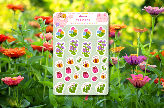 Deco Flowers Sticker Sheet