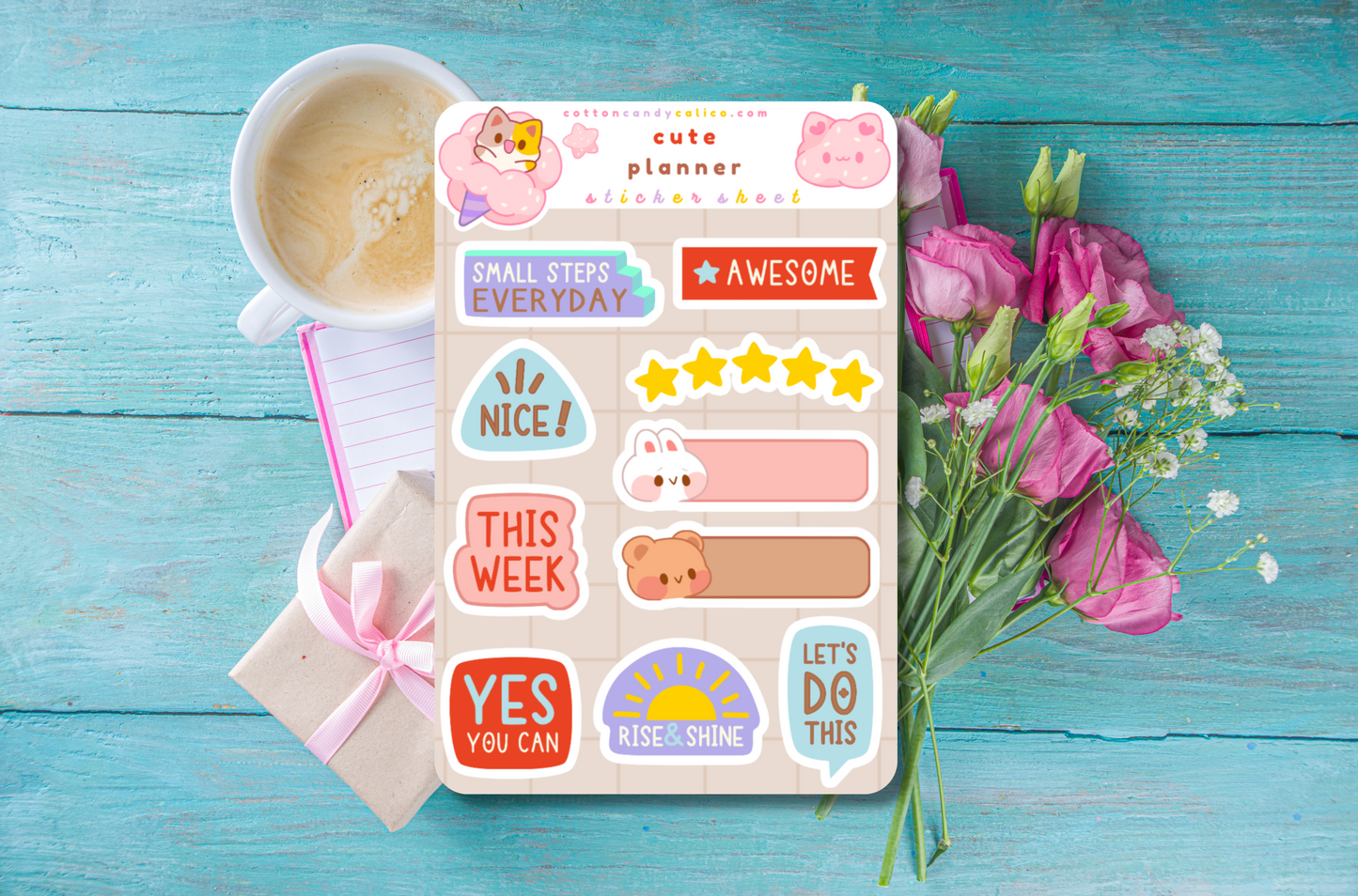 Cute Planner Sticker Sheet (2/4)