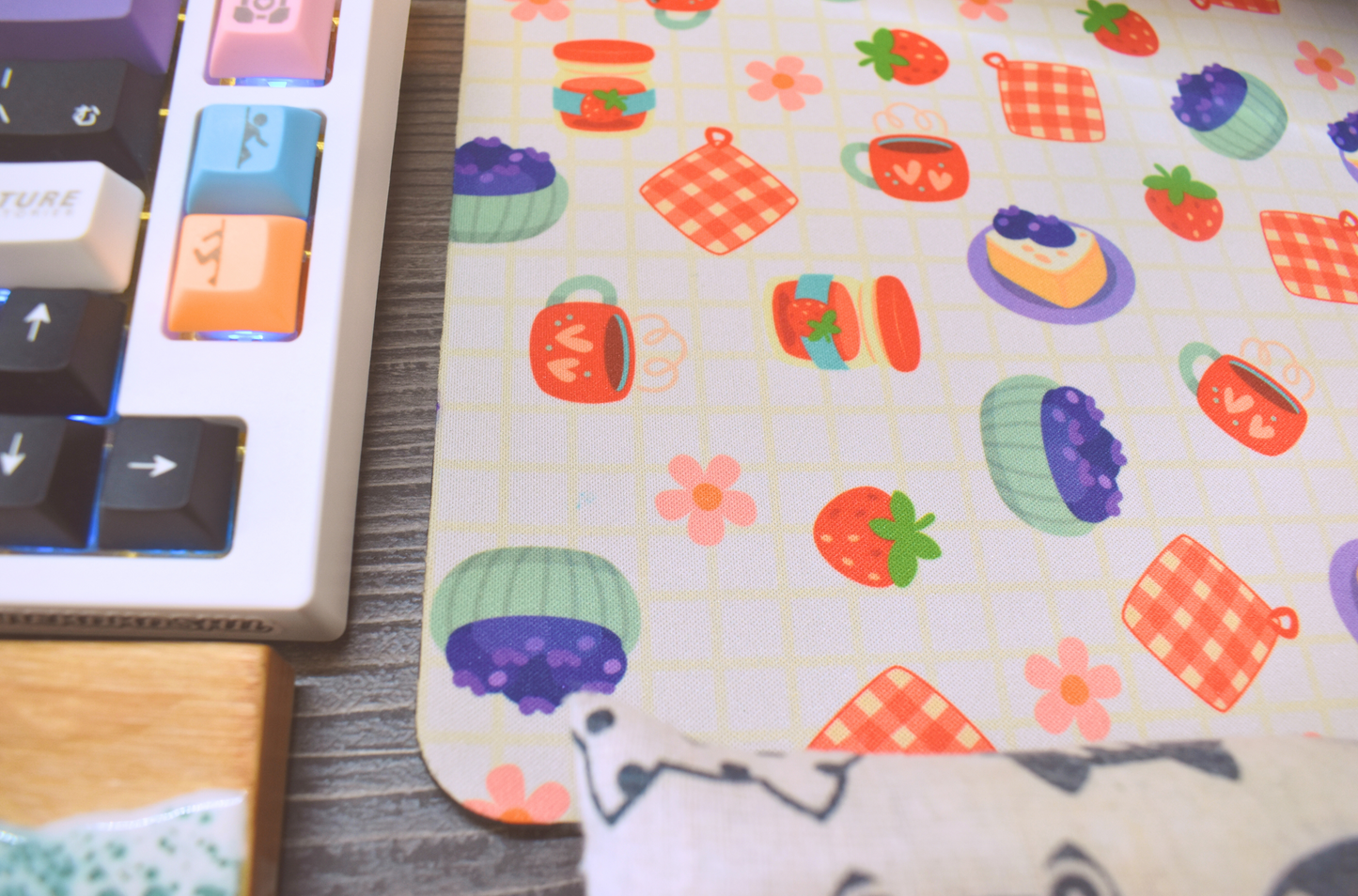 Blueberry Cream Cottage Kitchen Mouse Pad