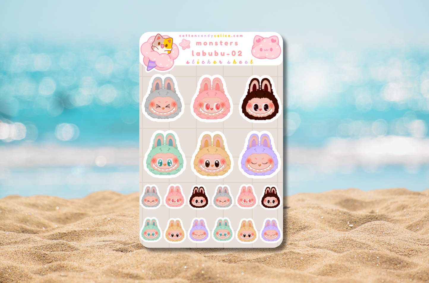 Monsters Labubu - 02 Sticker Sheet