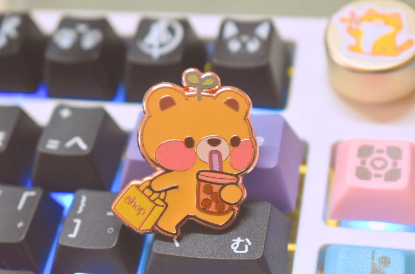 Boba Bear Hard Enamel Pin