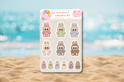 Monsters Labubu - 01 Sticker Sheet