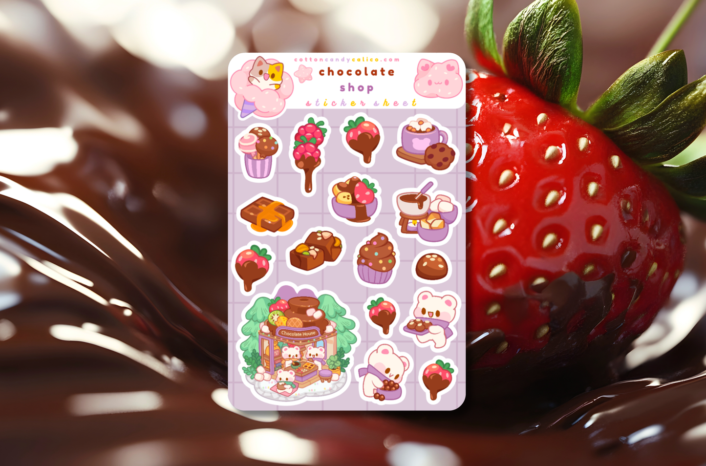 Chocolate Shop Sticker Sheet